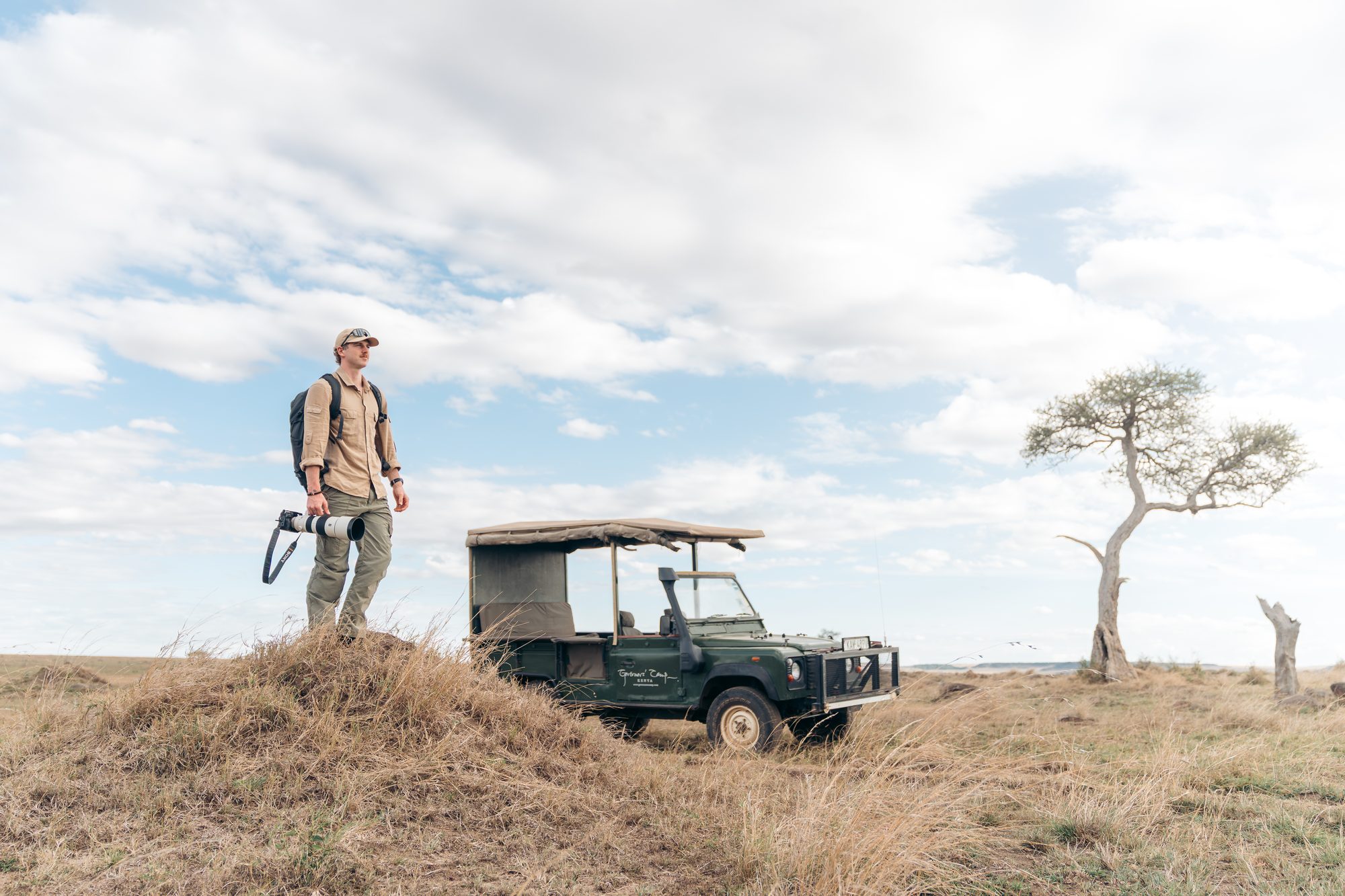 Charlie Gould in the Maasai Mara
